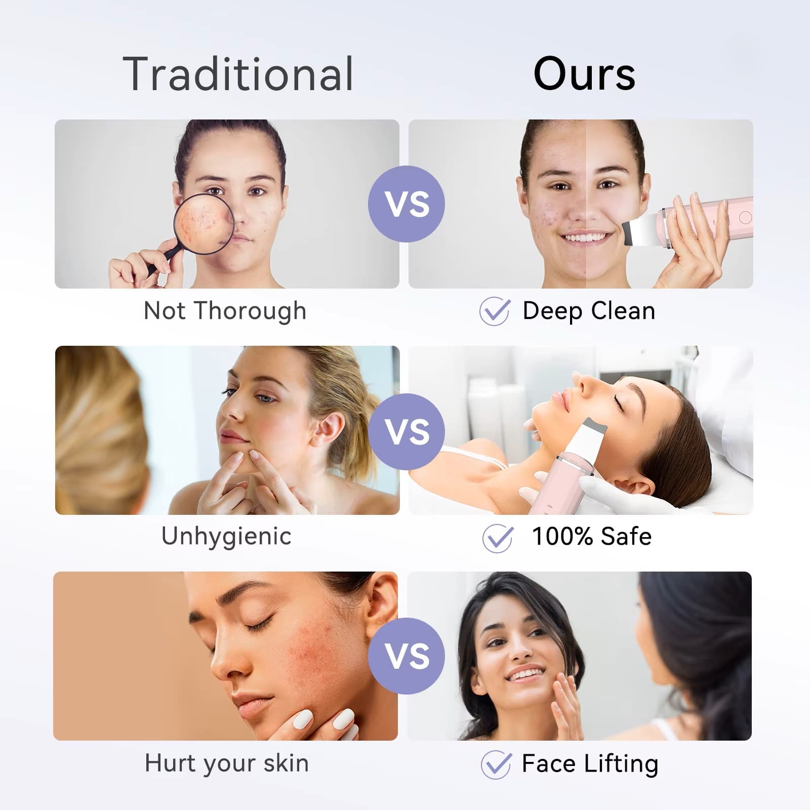 Professional Ultrasonic Skin Scrubber & Lift