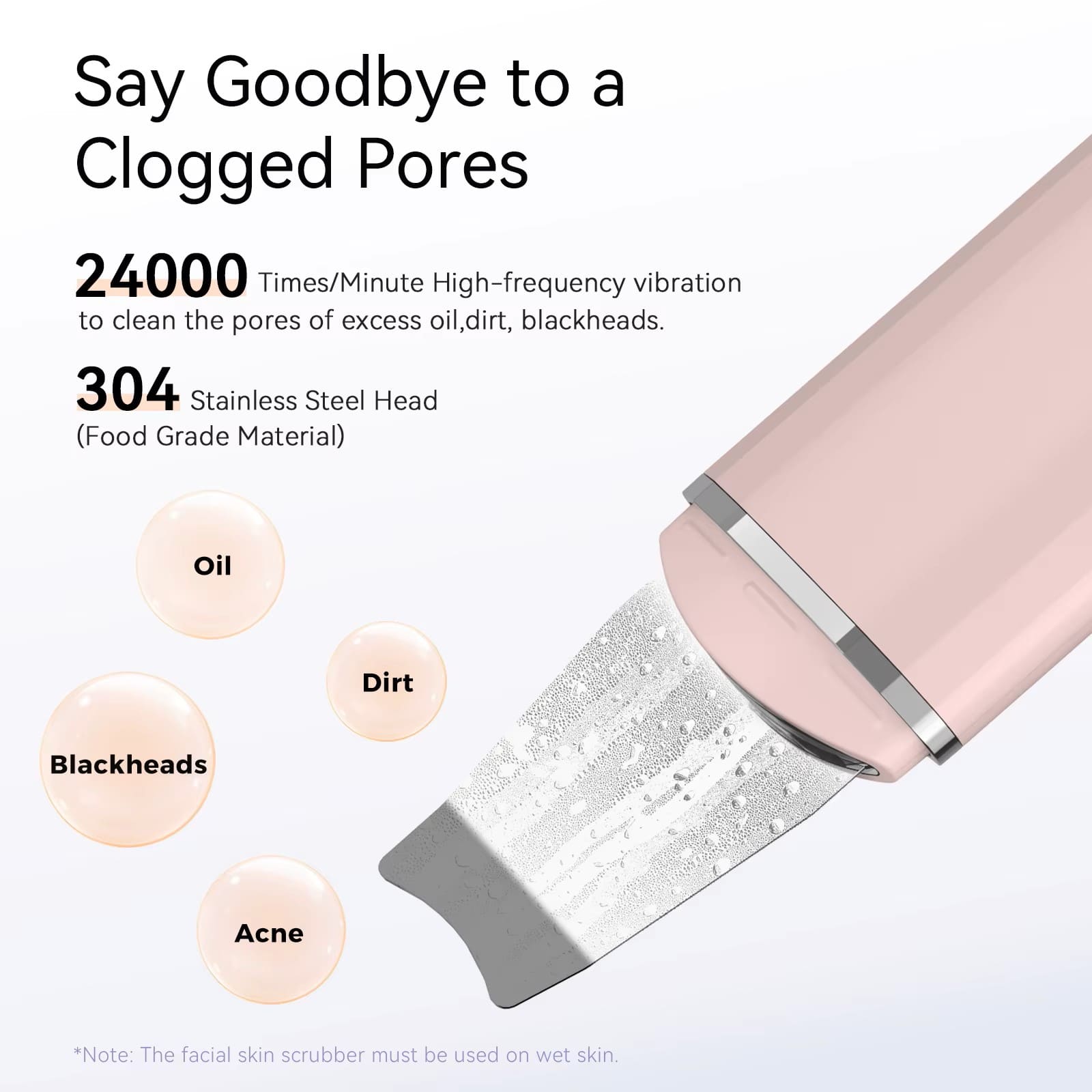 Professional Ultrasonic Skin Scrubber & Lift